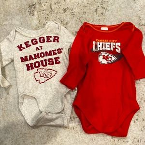 KC Chiefs Baby onesies